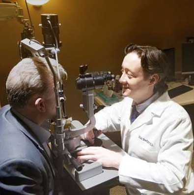 Doctor Giving an Eye Exam